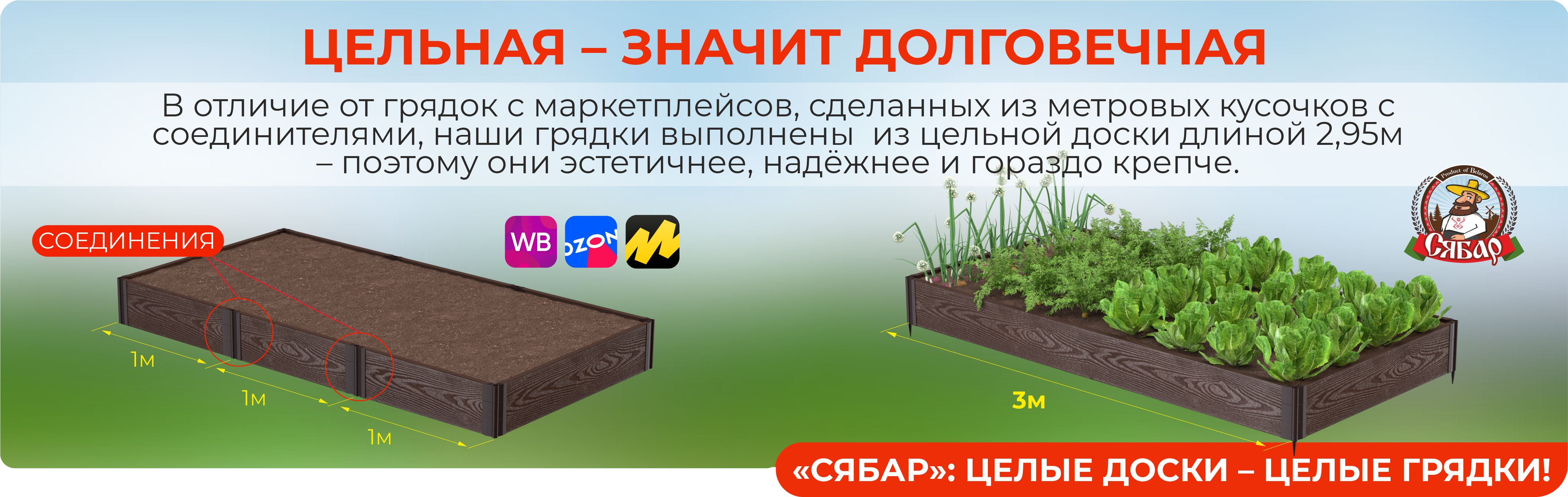 Цельная долговечная ДПК доска